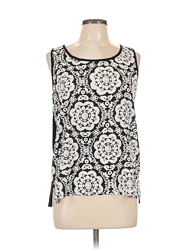 Pre-owned August Silk Sleeveless T-shirt In Black