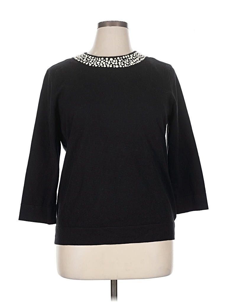 Pre-owned Calvin Klein Pullover Sweater In Black