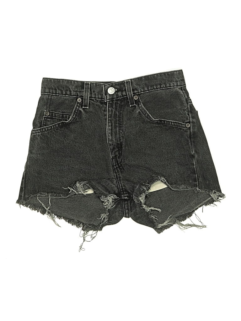 Pre-owned Levi's Denim Shorts In Black