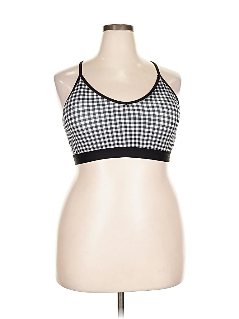 Pre-owned Athletic Works Tank Top Black Halter Neckline Tops