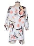 Lulus 100% Polyester Floral Gray Romper Size S - photo 2