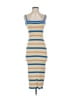 Unbranded Stripes Tan Casual Dress Size S (estimated) - photo 1