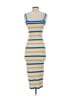 Unbranded Stripes Tan Casual Dress Size S (estimated) - photo 2