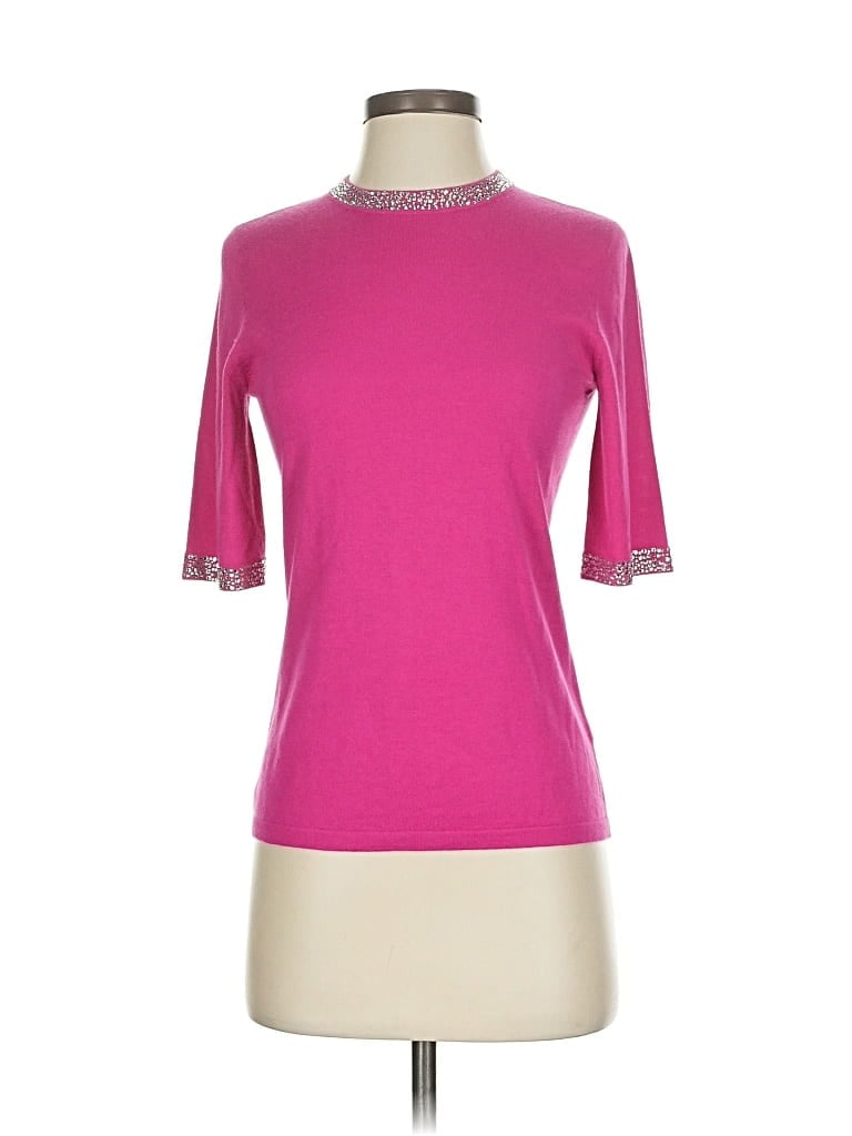 Neiman Marcus Cardigan Sweater In Pink