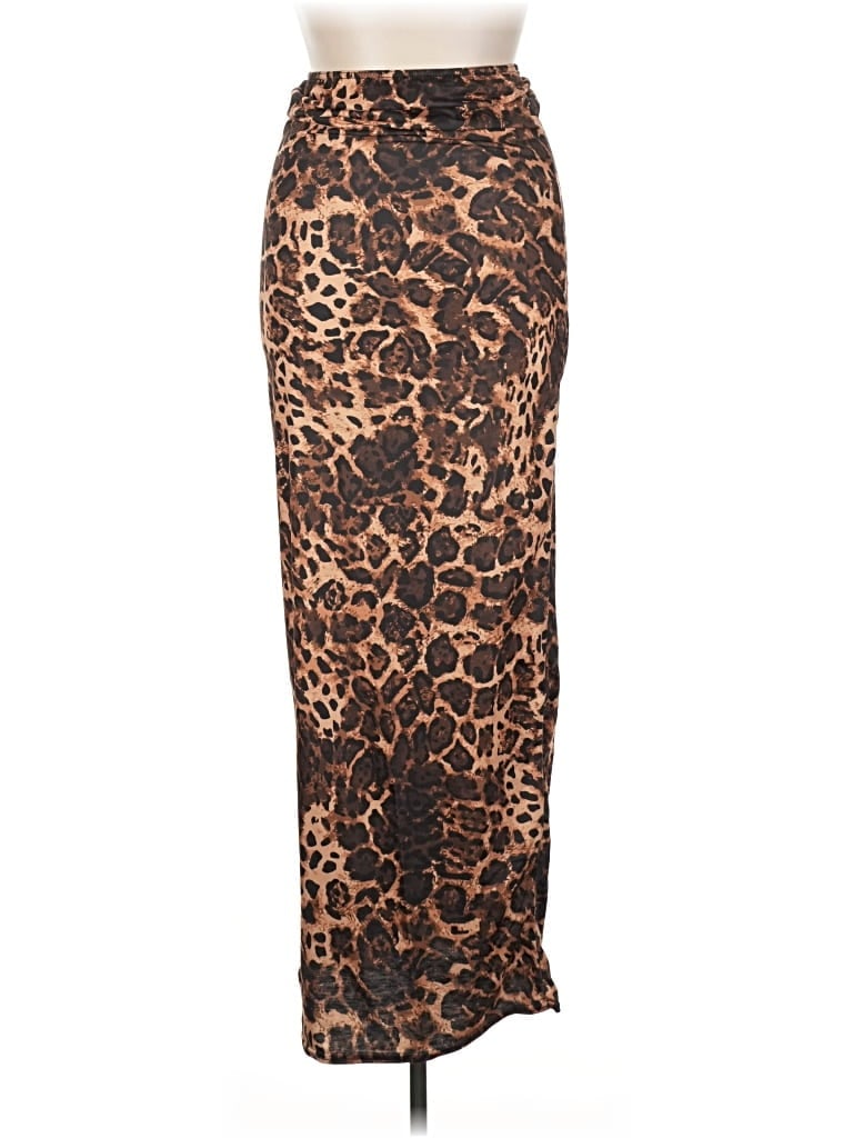 Boohoo Casual Skirt In Brown