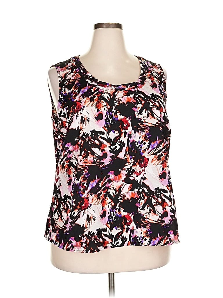 Pre-owned Kasper Sleeveless Blouse In Purple