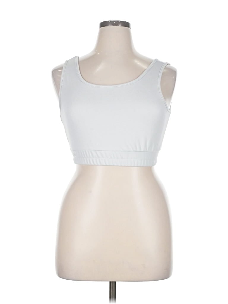 Pre-owned Unbranded Tank Top White Strapless Neckline Tops