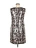 Suzi Chin Animal Print Silver Cocktail Dress Size 6 - photo 2