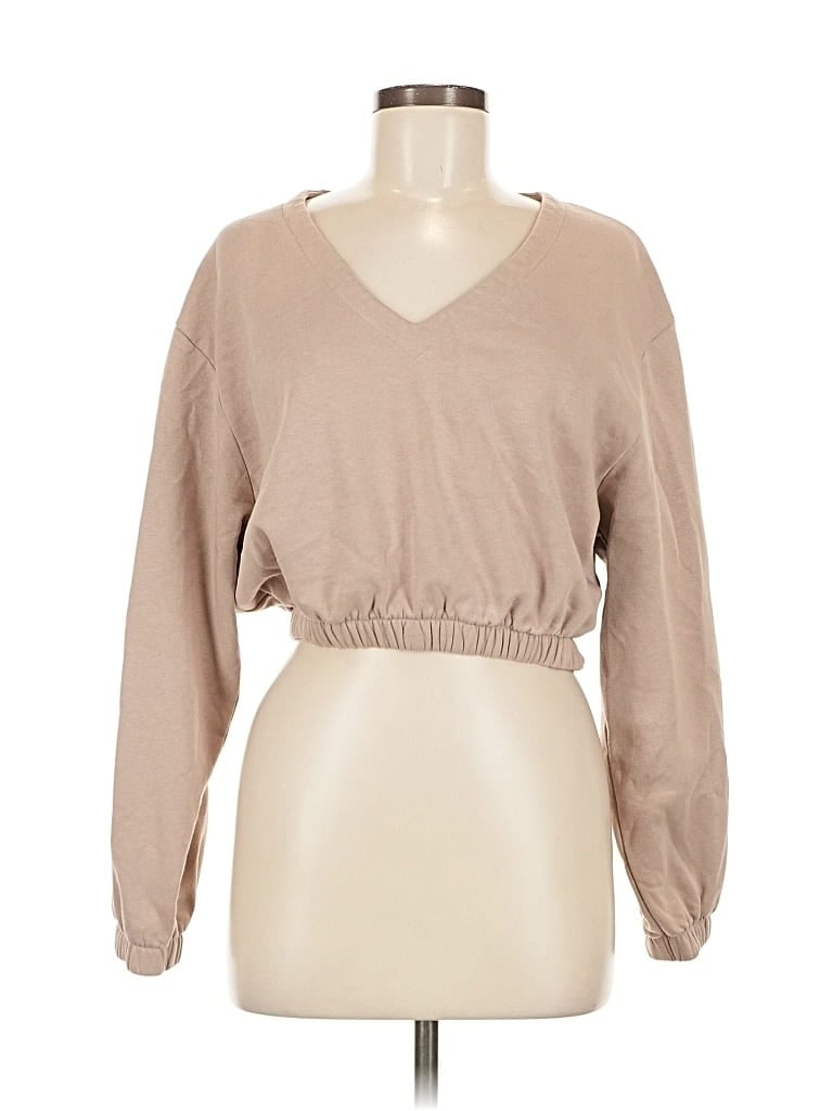 Pre-owned Topshop Pullover Sweater In Brown