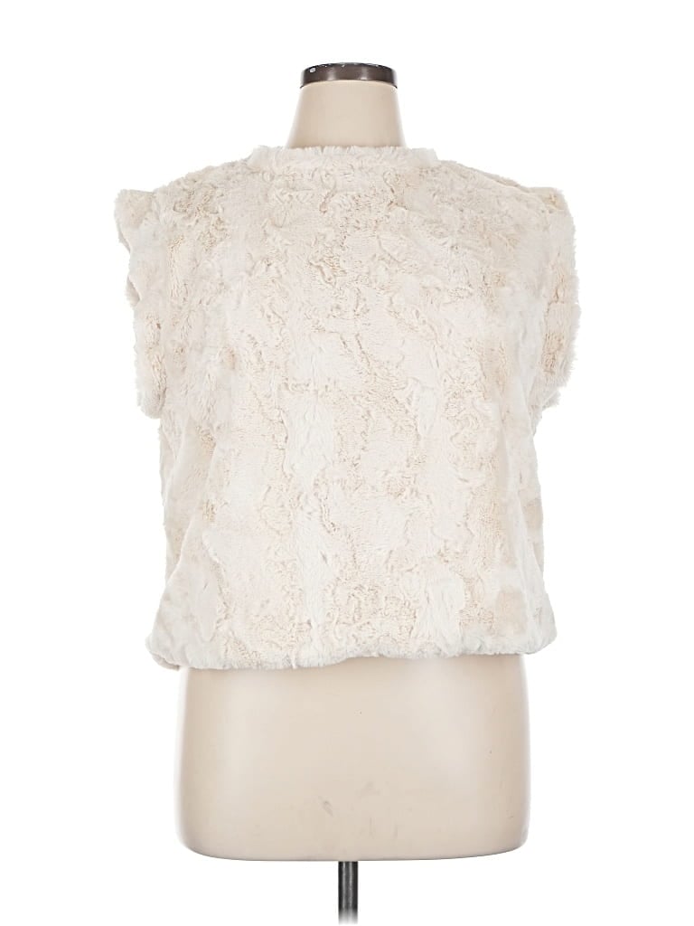 Pre-owned Maeve By Anthropologie Sleeveless Blouse In White