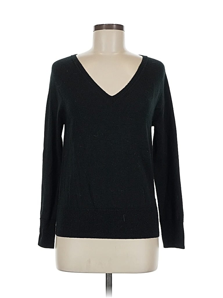 Pre-owned Banana Republic Wool Pullover Sweater In Black