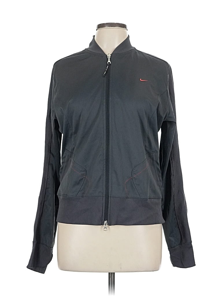 Pre-owned Nike Track Jacket In Gray