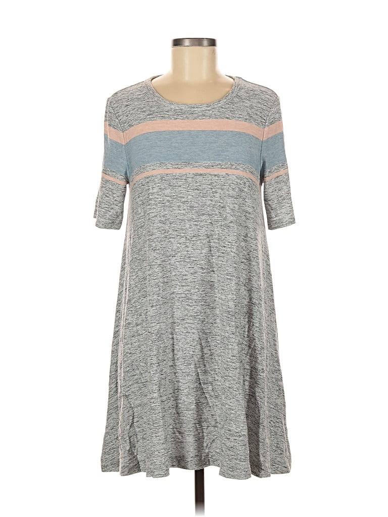 Pre-owned Lou & Grey Casual Dress In Gray