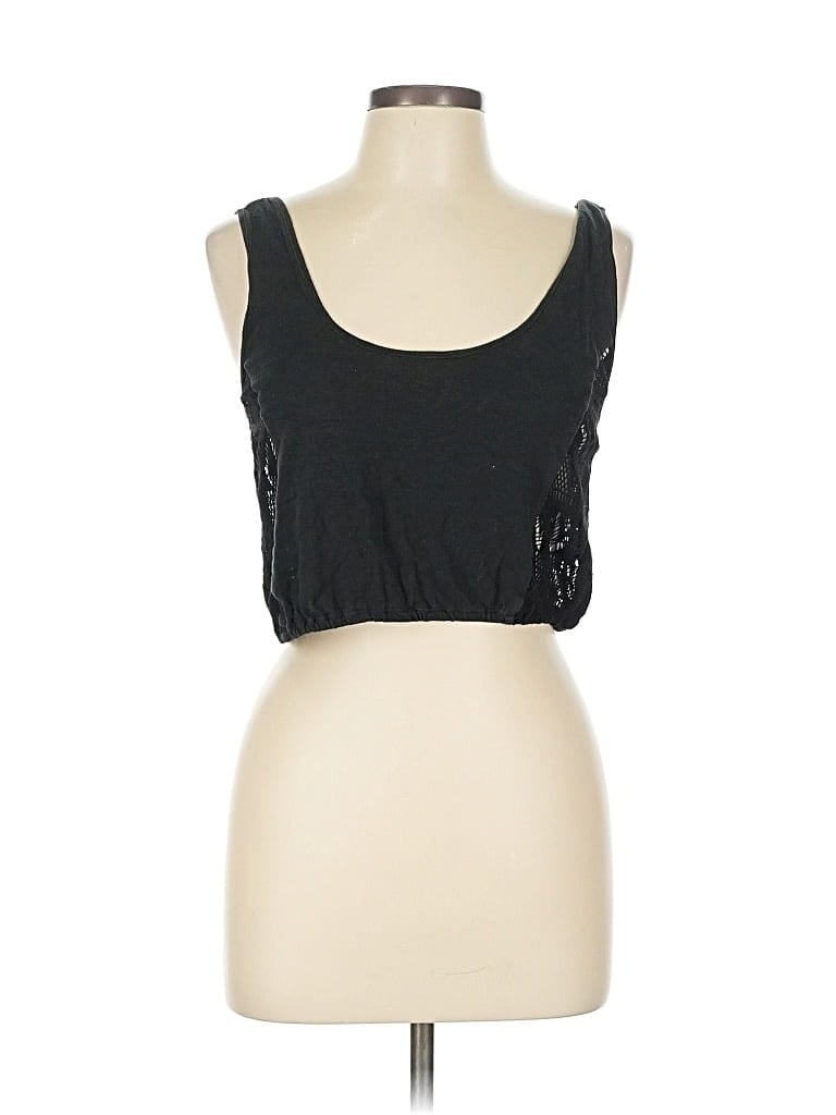 Pre-owned Sparkle & Fade Tank Top Black Strapless Neckline Tops