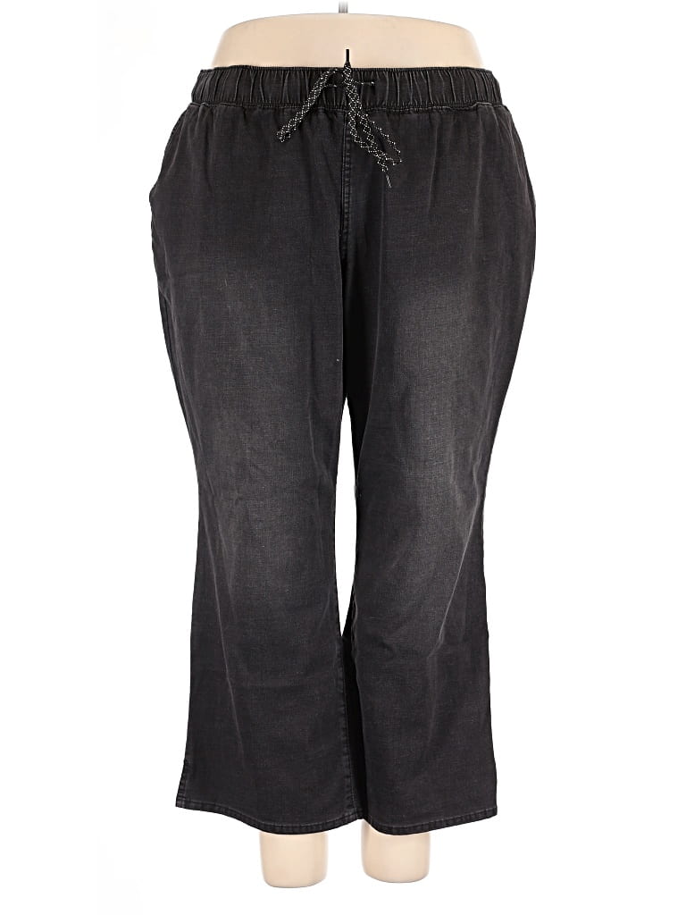 Pre-owned Logo By Lori Goldstein Casual Pants In Black