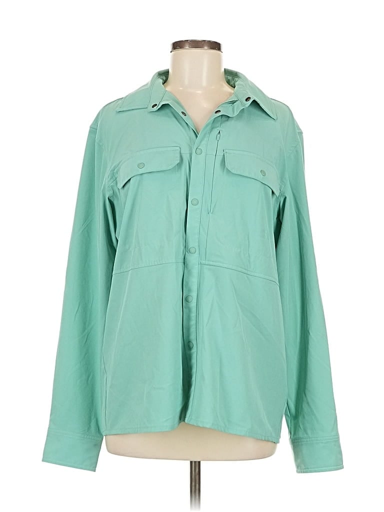 Pre-owned The North Face Long Sleeve Blouse In Green