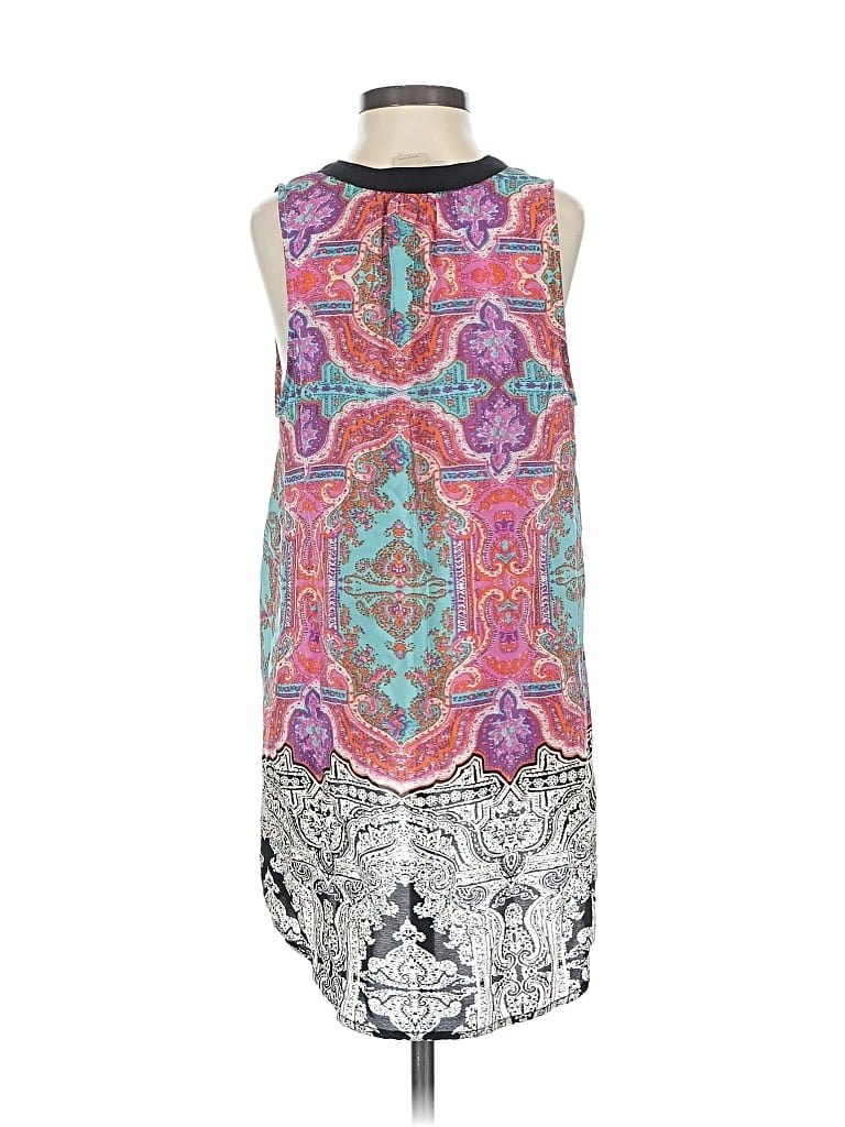 Pre-owned Vanessa Virginia Sleeveless Silk Top Silver Halter Neckline Tops