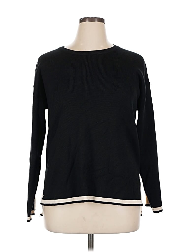 Pre-owned Fashion Pullover Sweater In Black