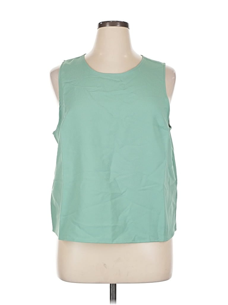 Pre-owned J.crew Factory Store Sleeveless Top Green Halter Neckline Tops