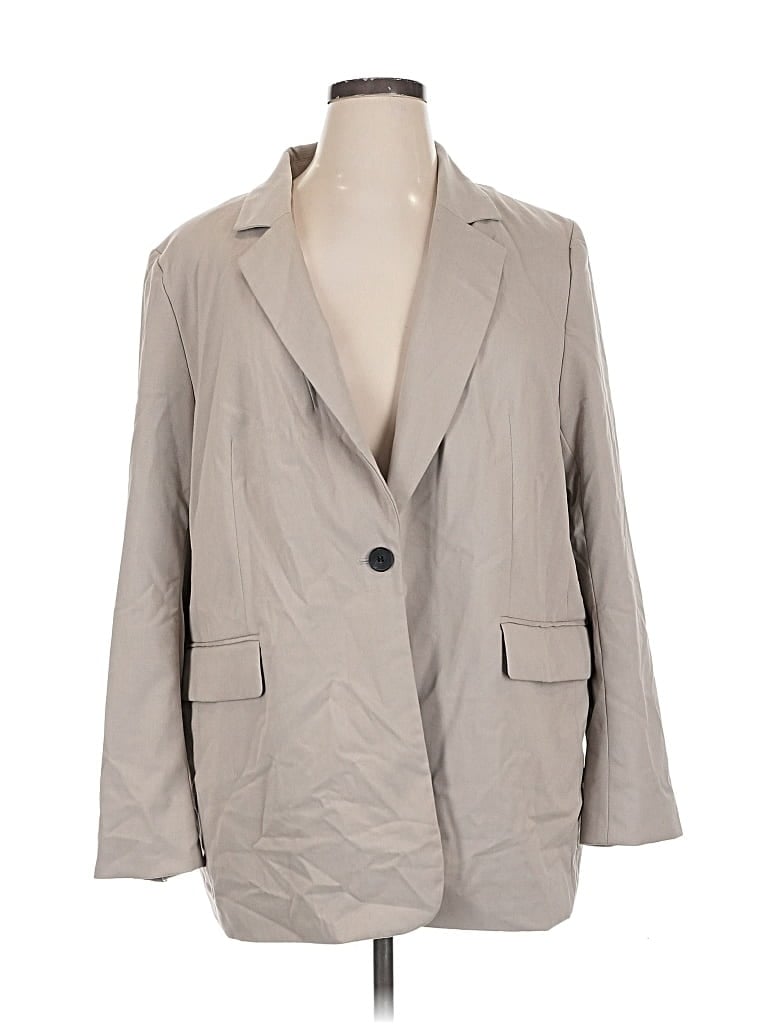 Pre-owned H&m Blazer Jacket In Gray