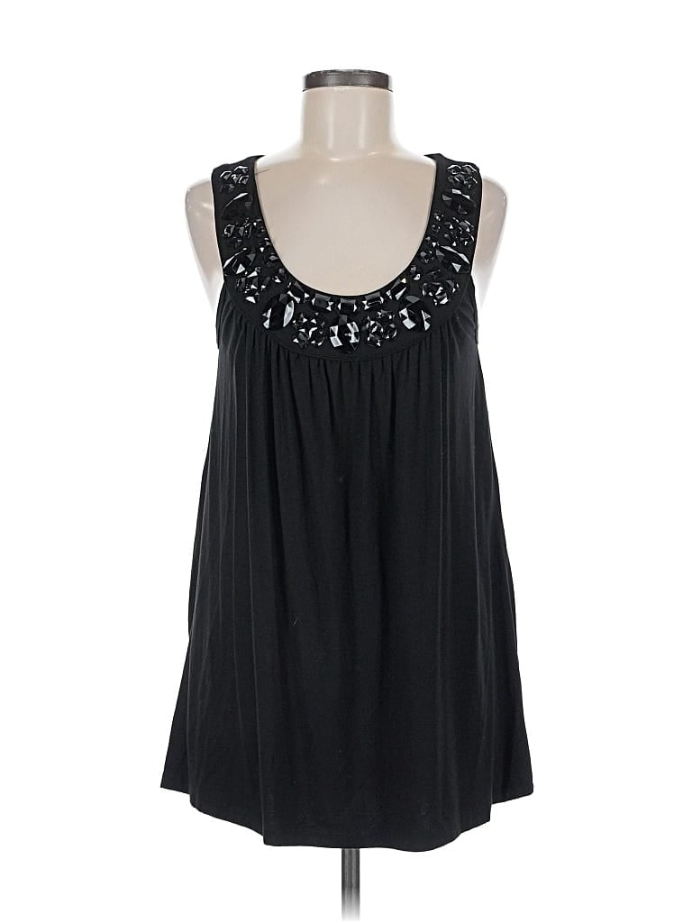 Pre-owned Mac & Jac Sleeveless Blouse In Black