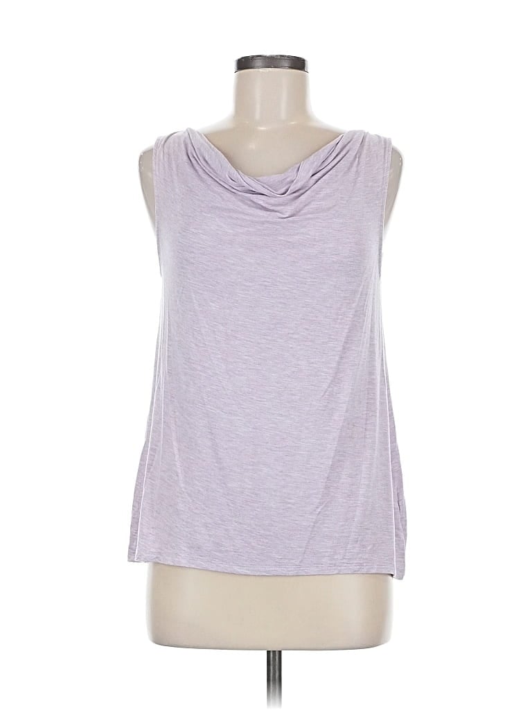 Pre-owned Adrienne Vittadini Sleeveless Top Purple Cowl Neck Tops