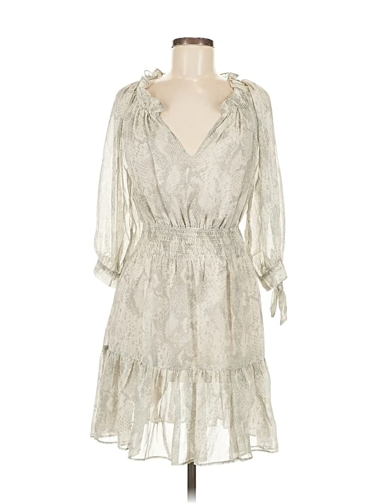 Pre-owned Dress Forum Cocktail Dress In Silver