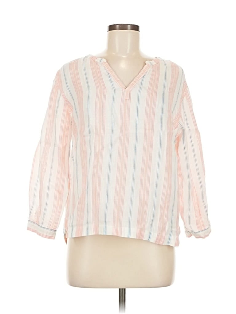 Pre-owned L.l.bean 3/4 Sleeve Blouse In Pink