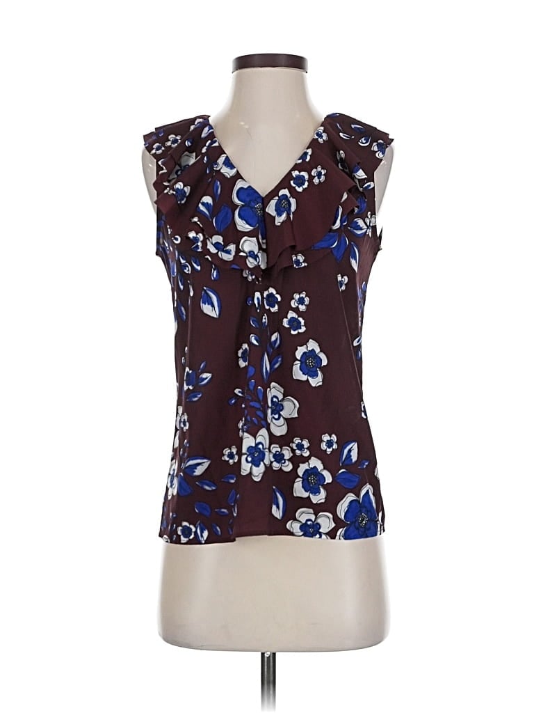 Pre-owned Banana Republic Sleeveless Blouse In Brown
