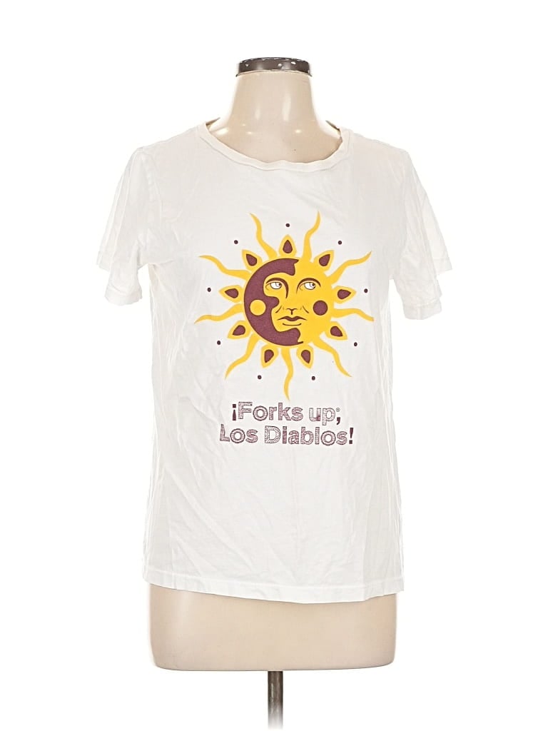 Pre-owned Retro Brand Short Sleeve T-shirt In White