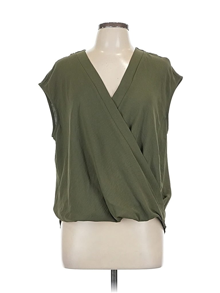 Pre-owned Fortune + Ivy Sleeveless Blouse In Green