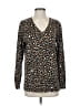 MICHAEL Michael Kors Animal Print Brown Pullover Sweater Size S - photo 1