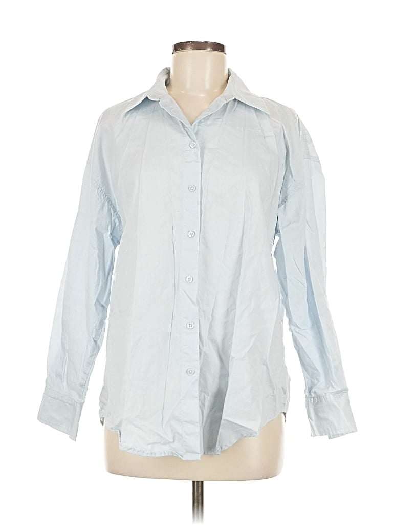 Pre-owned 32 Degrees Long Sleeve Button Down Shirt In Blue