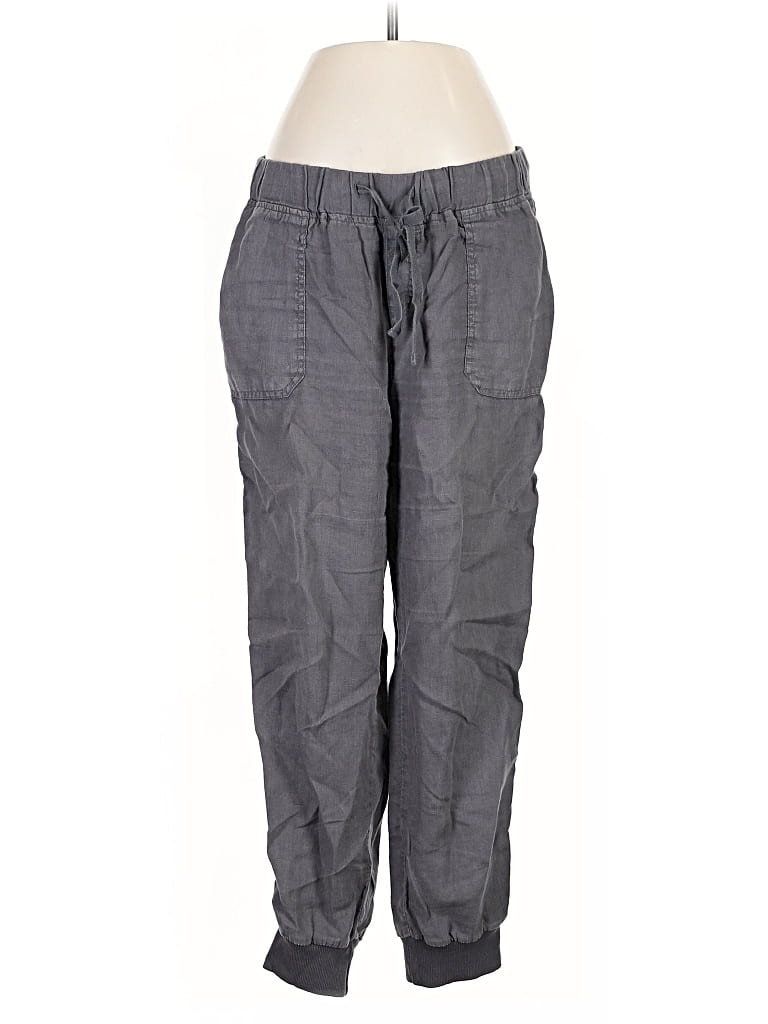 Pre-owned Caslon Linen Pants In Gray