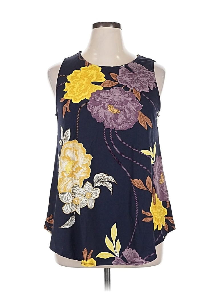 Pre-owned Jules & Leopold Sleeveless Blouse In Purple
