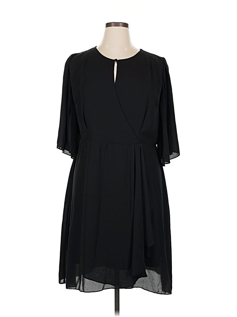 Pre-owned City Chic Casual Dress In Black