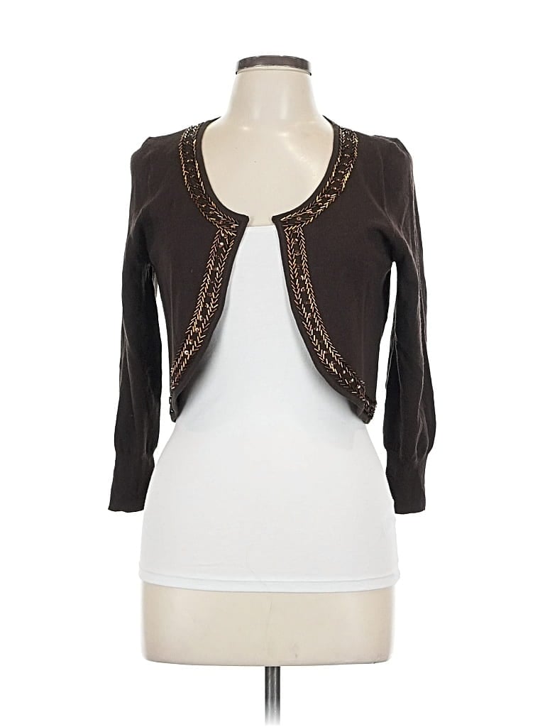 Pre-owned Worthington Cardigan Sweater In Brown