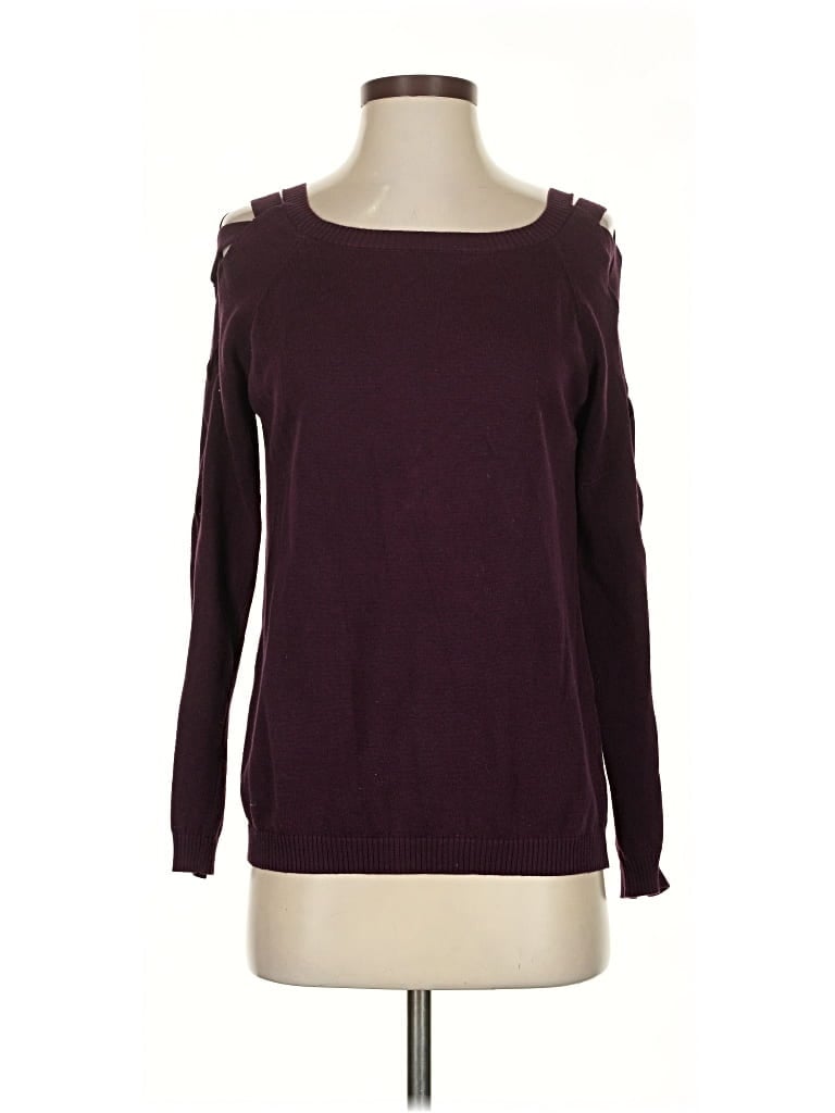 Pre-owned Skies Are Blue Pullover Sweater In Burgundy