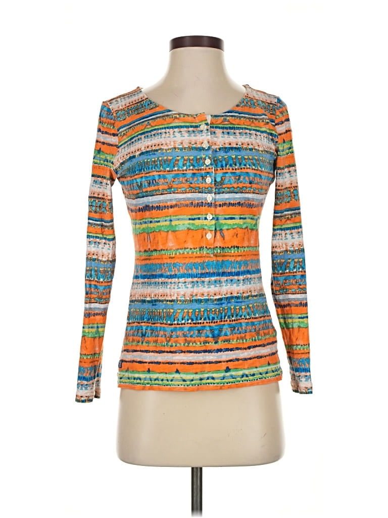 Pre-owned Lauren Jeans Co. Long Sleeve T-shirt In Orange