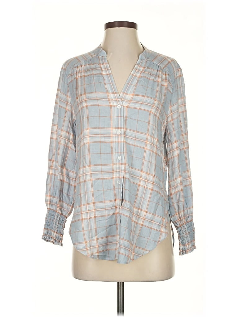 Pre-owned Veronica Beard Jeans 3/4 Sleeve Blouse In Blue