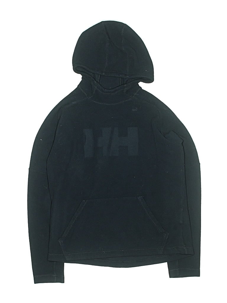 Pre-owned Helly Hansen Kids' Pullover Hoodie In Black