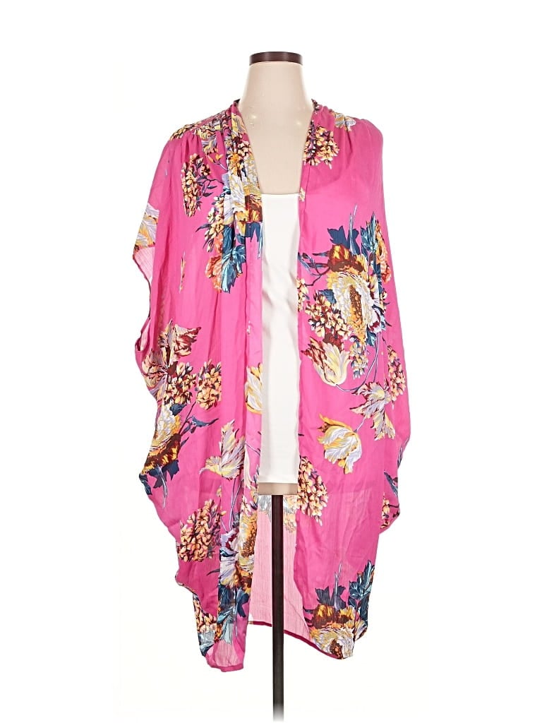 Pre-owned Assorted Brands Kimono In Pink