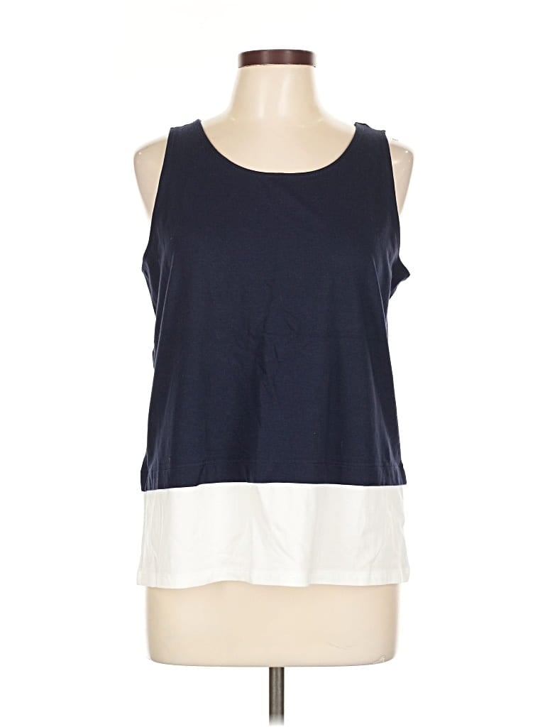 Pre-owned The Limited Sleeveless Top Blue Halter Neckline Tops