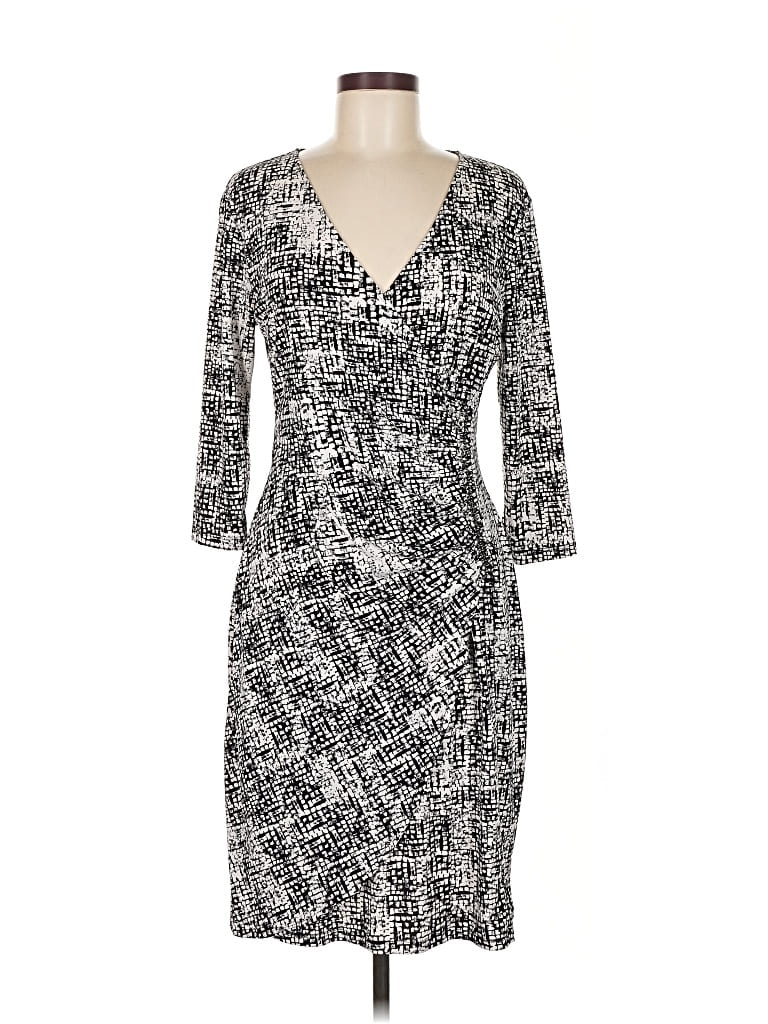 Pre-owned Ellen Tracy Cocktail Dress In Gray