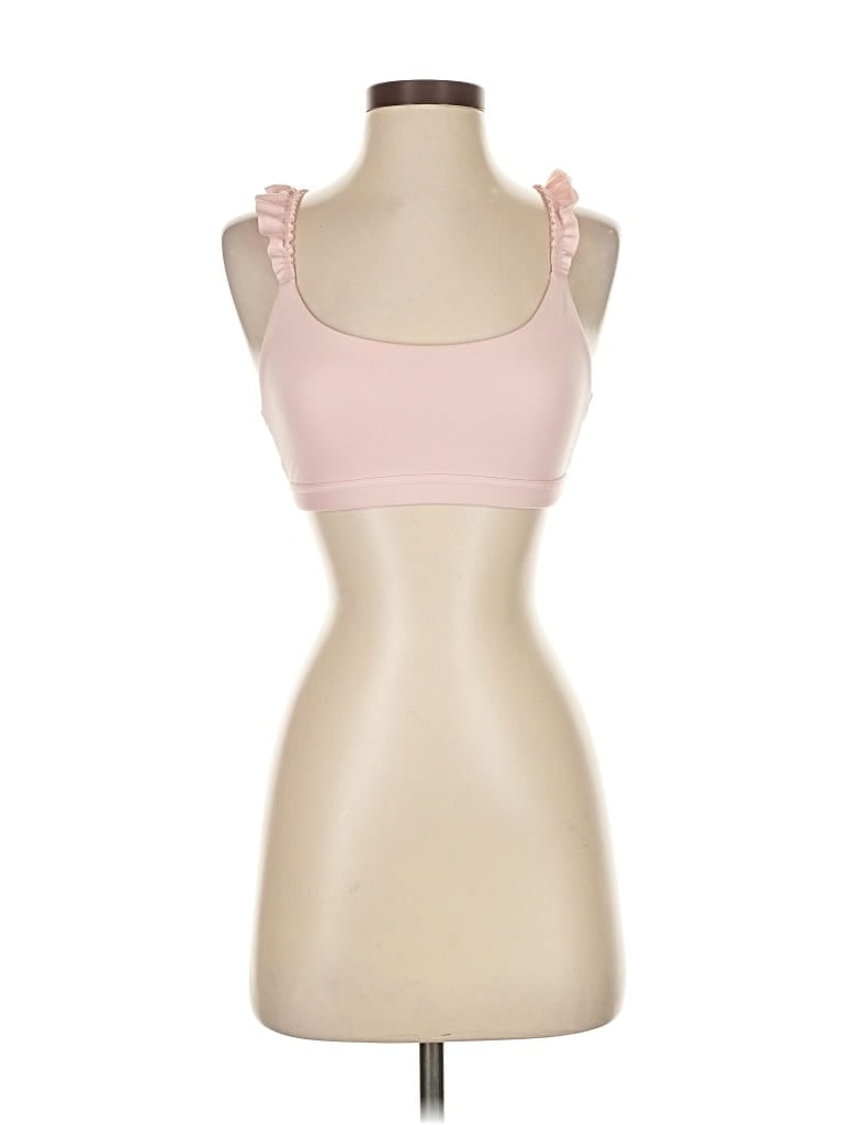 Pre-owned Something Navy Tank Top Pink Strapless Neckline Tops
