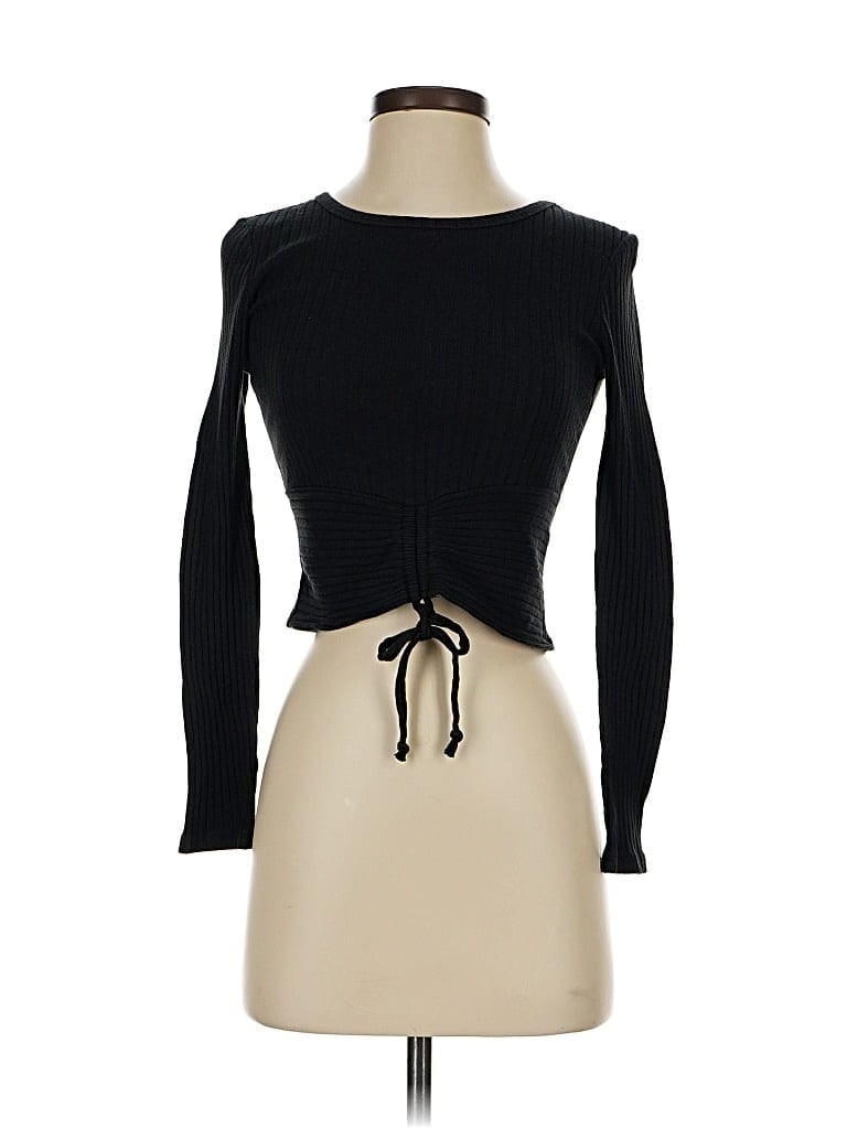 Pre-owned Fashion Nova Long Sleeve T-shirt In Black