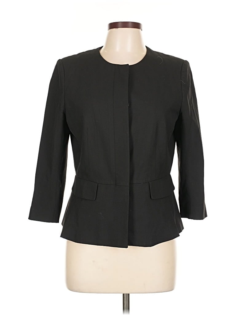 Pre-owned Ann Taylor Blazer Jacket In Black