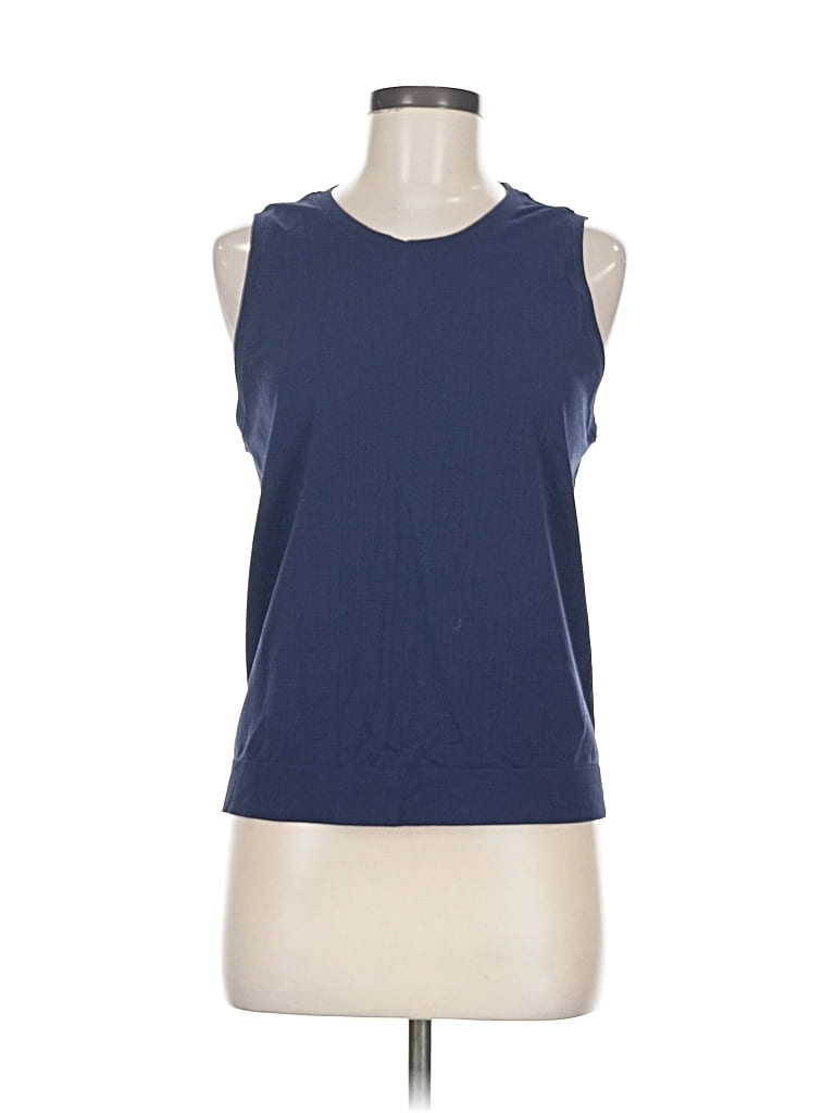 Pre-owned Athleta Sleeveless T-shirt In Blue
