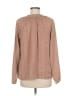 Gap 100% Polyester Brown Long Sleeve Blouse Size M - photo 2