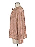 Gap 100% Polyester Brown Long Sleeve Blouse Size M - photo 5